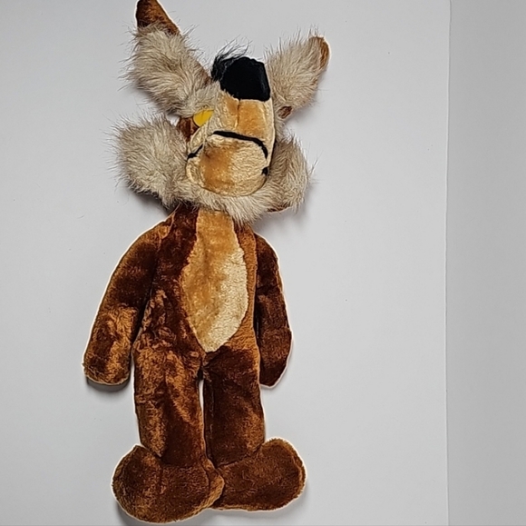 VTG Wile E. Coyote Plush Stuffed Animal 1992 Mighty Star Looney Tunes Warner Bro - Picture 6 of 16